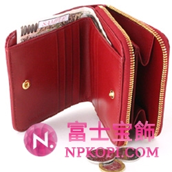 ミュウミュウ MIU MIU 二つ折り財布 財布 サイフ レッド 5M0522-ST.COCCO-LUX-RUBINO